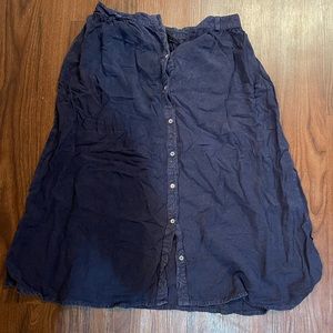 Blue Midi Skirt